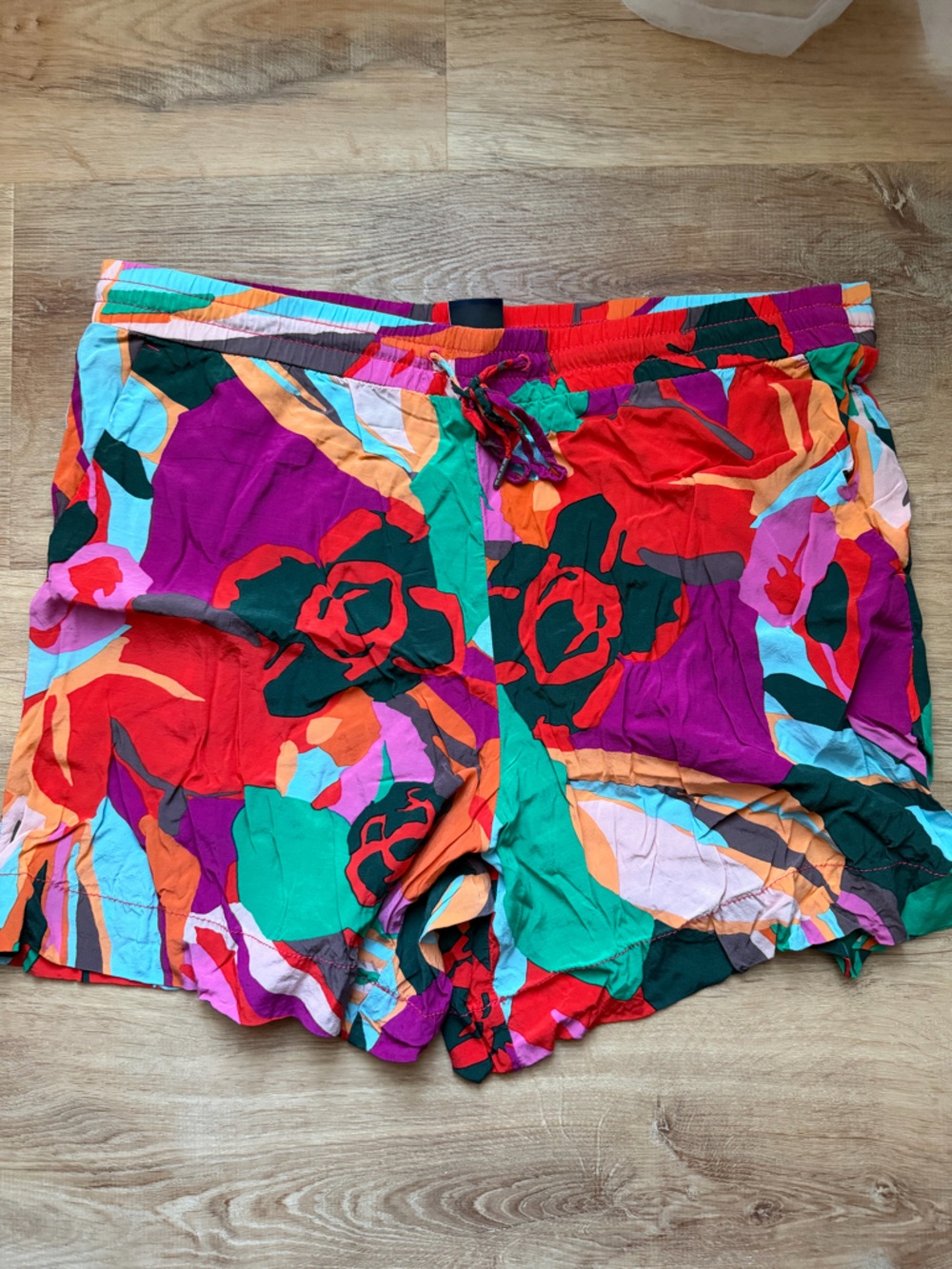 GAP Multicolor Floral Red Green Purple Shorts